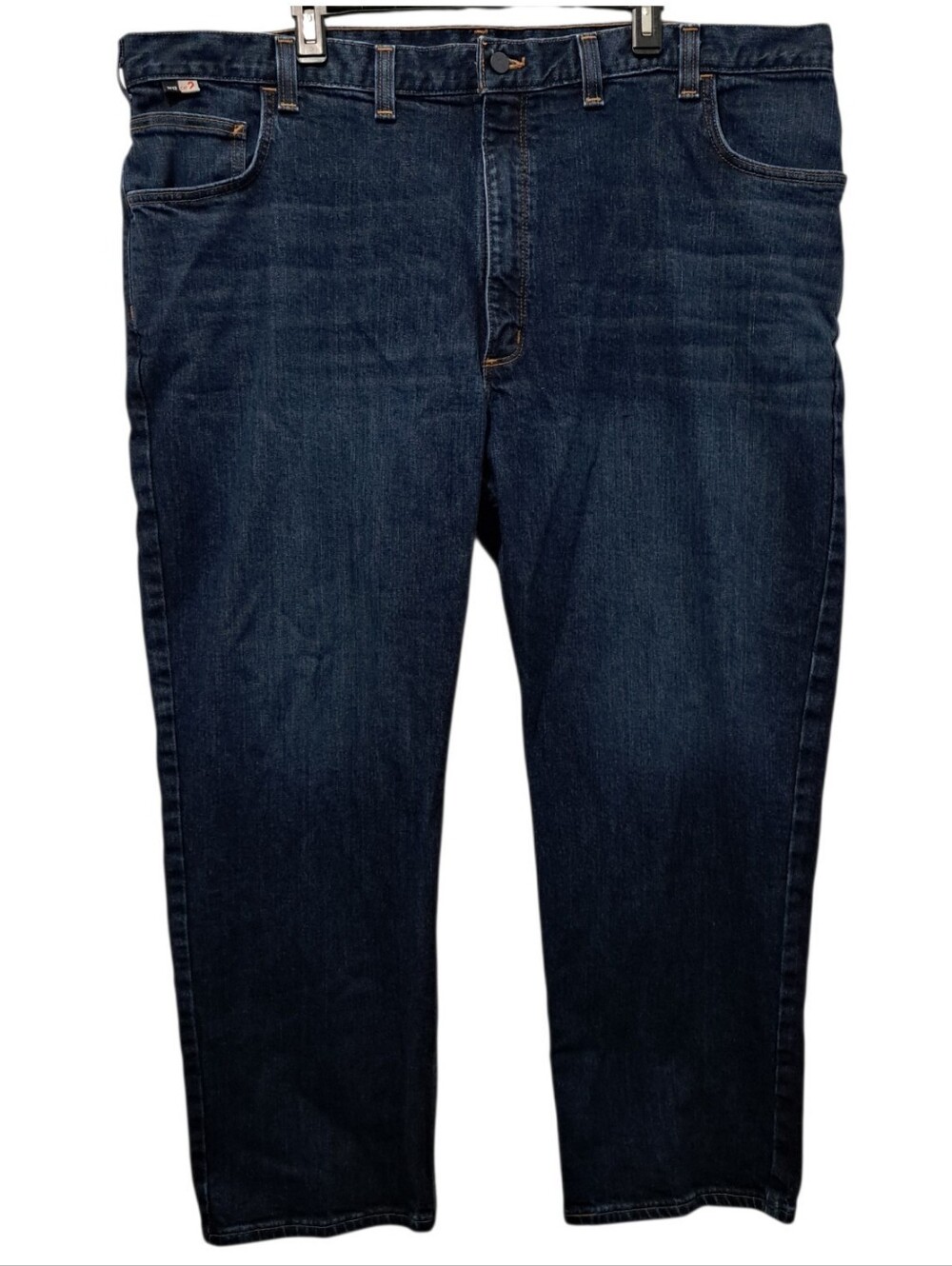 Carhartt 2112 CAT 2 Flame Resistance Plus Size Jeans Size 46x30 Dark Wash Blue
